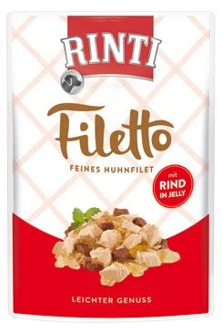 Dog Filetto bolsita pollo + ternera en gelatina Gramáž 100g
