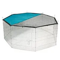 Octagonal run for rabbits and other rodents