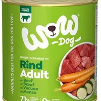 WOW Dog konz. hovězí s karotkou Gramáž 400g, Stáří Adult
