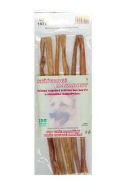 Dog Treat Dried Pork Intestine Macaroni Rozměr 25cm