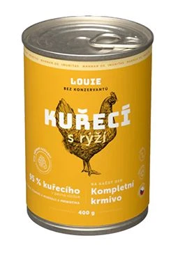 Dog can Chicken with rice and prebiotics Gramáž 400g