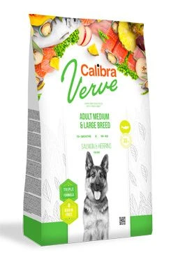 Calibra Dog Verve GF M&L Salmon&Herring Gramáž 2kg, Stáří Adult