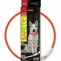 Collar luminoso USB naranja Počet 1ks, Rozměr 45cm