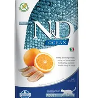 N&D OCEAN CAT Herring & Orange Gramáž 5kg, Stáří Adult