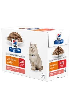Hill's Fel. PD c/d Urinary Stress Salmon pouch 12x85g