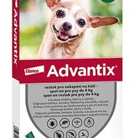 Advantix Spot on pro psy do Gramáž 4kg, Objem 4ml, Počet 1x0