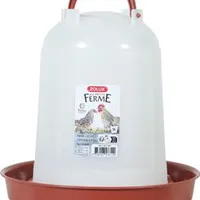 Žlab pitný pro drůbež červená Objem 3l