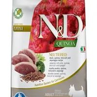 N&D Quinoa DOG Neutered Duck & Broccoli & Asp. Mini Gramáž 2,5kg