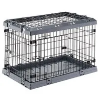 SUPERIOR 75 Folding Dog Crate Grey FP