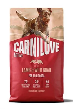 Carnilove Dog Active Dry Lamb&Wild Boar AB Gramáž 4kg, Stáří Adult