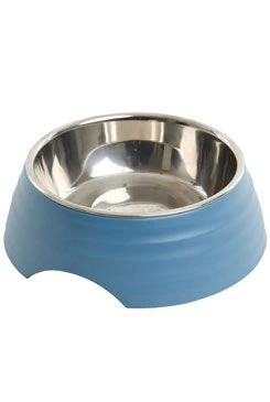 BUSTER Frosted Ripple Melamine Bowl Blue Objem 350ml