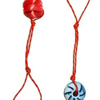 Dog Toy Spiral Fetch Ball on a Rope Vanilla SP Rozměr 7cm