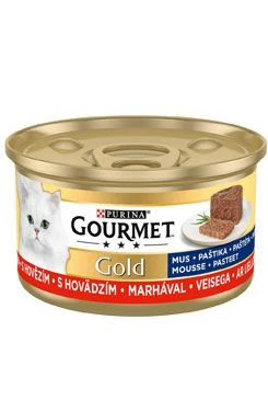 Purina Gourmet Gold konz. kočka pašt. jemná s hovězím Gramáž 85g
