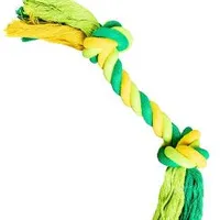 Juguete para perro Nudo de algodón verde lima Gramáž 210g, Rozměr 36cm