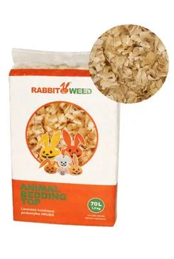 Hobliny podestýlka lis.hrubá TOP RabbitWeed Gramáž 1,5kg, Objem 70l