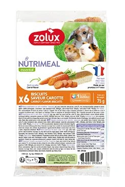 NUTRIMEAL Cookies Treat for Rodents Carrot Počet 6ks