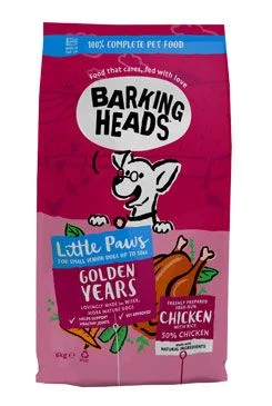 Barking Heads Little Paws Golden Years Chicken Gramáž 6kg