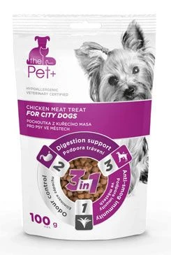DIBAQ pet Pochoutka Pet+ 3v1 for City Dogs kuřecí Gramáž 100g