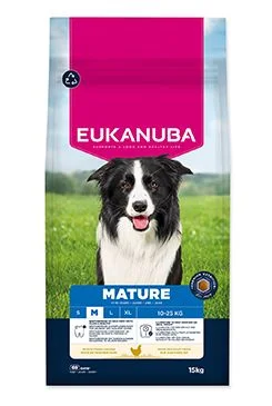 Eukanuba Dog Mature Medium rich in fresh Chicken Gramáž 15kg