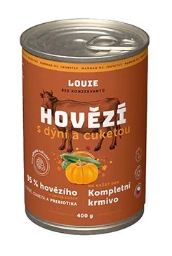 Lata para perros Ternera con calabaza, calabacín y prebióticos 400 g