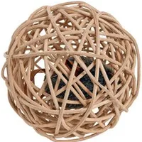 Cat Toy Mouse in Wicker Ball with Sound KAR Rozměr 10cm