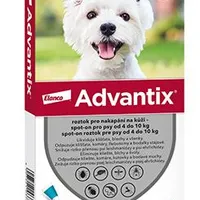 Advantix Spot on 1x1ml pro psy 4 Gramáž 10kg