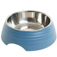 BUSTER Frosted Ripple Melamine Bowl Blue Objem 350ml