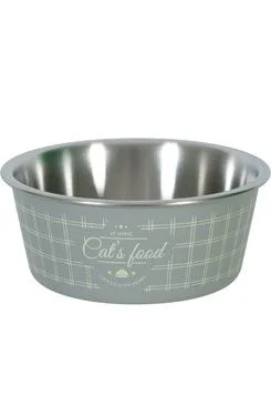 Comedero inox para gato FOOD CAT gris Objem 400ml