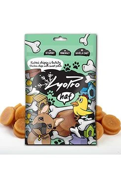 Dog Treats Dried Chicken Chips with Sweet Potato Gramáž 70g