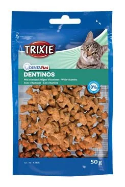 Snack Dentafun DENTINOS para gatos TR Gramáž 50g