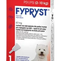 Fypryst Spot on Dog S sol (2-10 kg) Gramáž 67mg, Objem 67ml, Počet 1x0