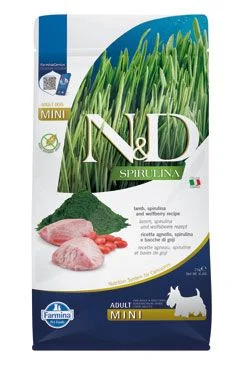 N&D SPIRULINA DOG Mini Lamb & Wolfberry Gramáž 2kg, Stáří Adult