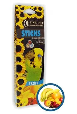 FINE PET Barrita Periquito Frutas Gramáž 110g, Počet 2ks
