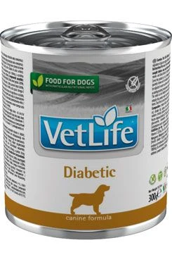 Vet Life Natural DOG can Diabetic Gramáž 300g