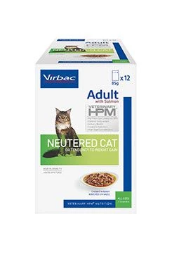 VET HPM Cat Neutered Salm.chunks in gravy 12x85g Stáří Adult