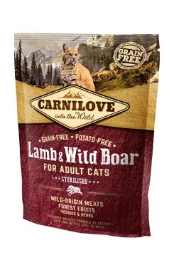 Cat Lamb & Wild Boar Sterilised Gramáž 400g, Stáří kočky Dospělá