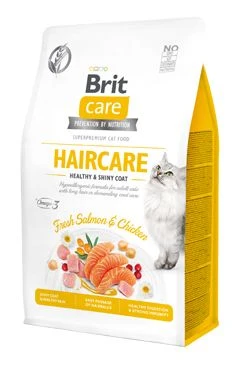 Brit Care Cat GF Haircare Healthy&Shiny Coat Gramáž 0,4kg