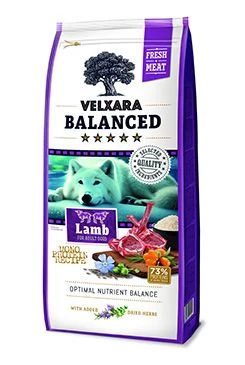 Velxara Balanced FM Dog Monoprot. Lamb&Rice Gramáž 12kg, Stáří Adult