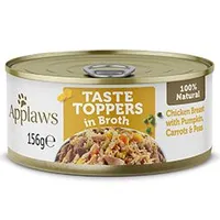 Lata para perro Toppers Broth pollo con verduras Gramáž 156g