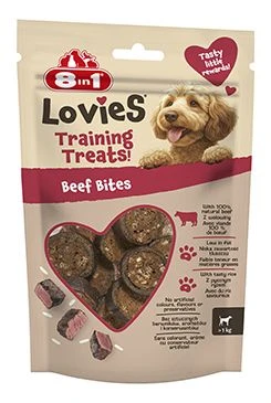Pochoutka Lovies Training Treats Beef Bites Gramáž 90g