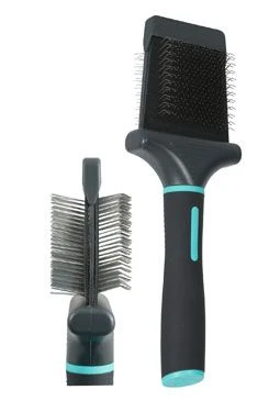 ANAH Flexible Double-Sided Detangling Brush, size M for dogs