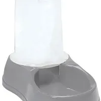 Comedero antideslizante con dispensador de pienso, gris Gramáž 1,5kg