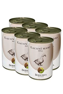 BOHEMIA MASO Kachní ve vlastní šťávě SIX PACK 6x400g