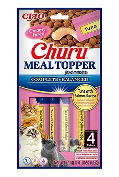 Cat Meal Topper Tuna with Salmon Recipe 4x14g
