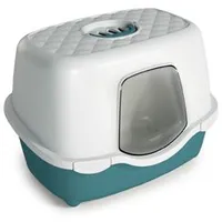 Arenero cubierto para gatos SMART INDOOR con filtro, verde