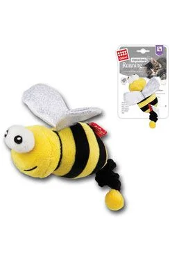 Cat Toy Vibr. Running Bee yellow + catnip