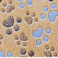 LASLO Dog Blanket with Paw Print 100x150cm Beige TR