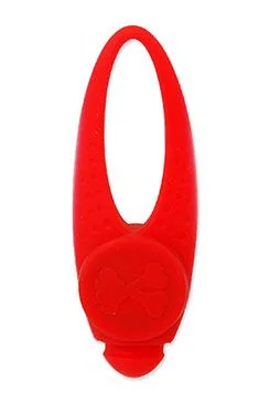 Colgante para collar Dog Fantasy LED silicona rojo Rozměr 8cm