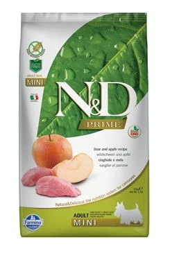 N&D PRIME DOG Mini Boar & Apple Gramáž 2,5kg, Stáří Adult