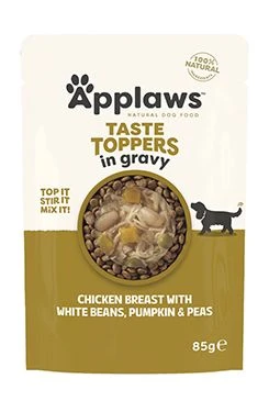 Applaws Dog kapsa Toppers Gravy kuře s fazolk.dýní Gramáž 85g
